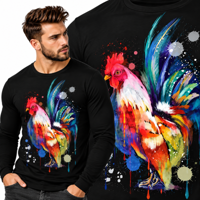 LONGSLEEVE ZWIERZĘTA  KURCZAK 4